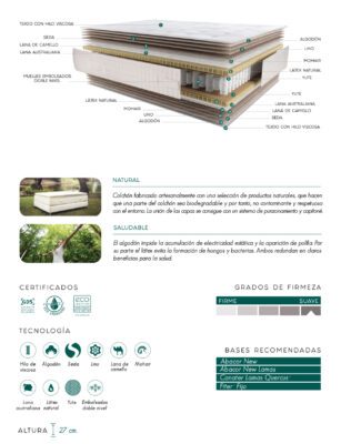 Colchón Terxy Quercus Soft (Artesanal 100% Natural) 17 IMG 0120 e1734134973971