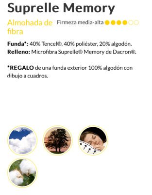 Almohada Mash Suprelle Memory (Fibra) 6 suprelle5 IMG 0702